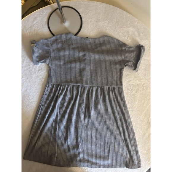 Art Class Girl’s Large 10-12 Gray Dress. Buttons - Picture 9 of 16